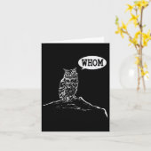 Grappig Wie Uil Grammar Englieacher Kaart (Gele Bloem)