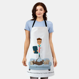 Grappig Wiener Dog All-Over Print Schort