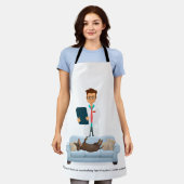 Grappig Wiener Dog All-Over Print Schort (Gedragen)