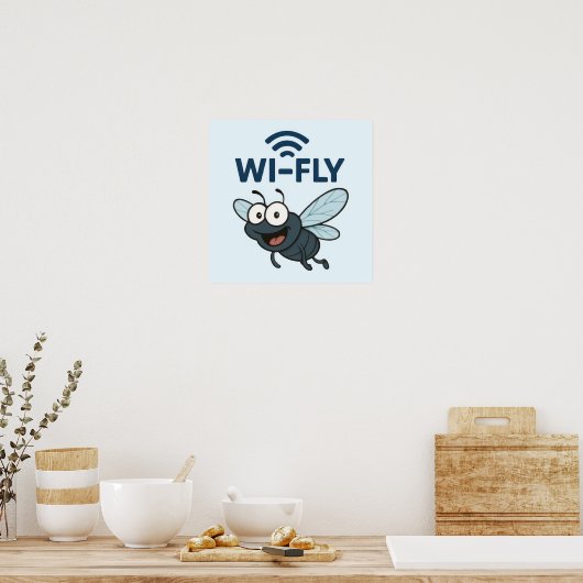 Grappig Wifi Poster (Keuken)