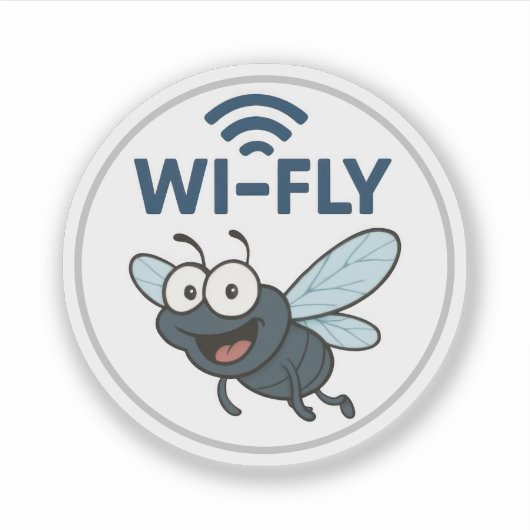 Grappig Wifi Sticker (Voorkant)