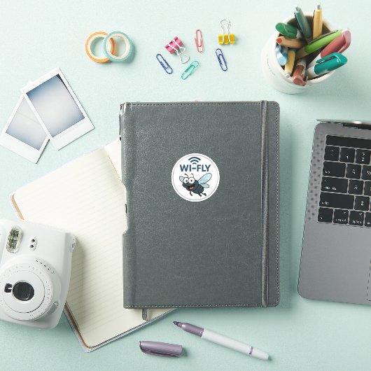 Grappig Wifi Sticker (iPad Cover)