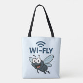 Grappig Wifi Tote Bag (Achterkant)