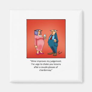 Grappig Wijn Gift! Magneet