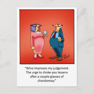Grappig wijncadeau! briefkaart