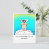 Grappig wijncadeau! briefkaart (Staand voorkant)