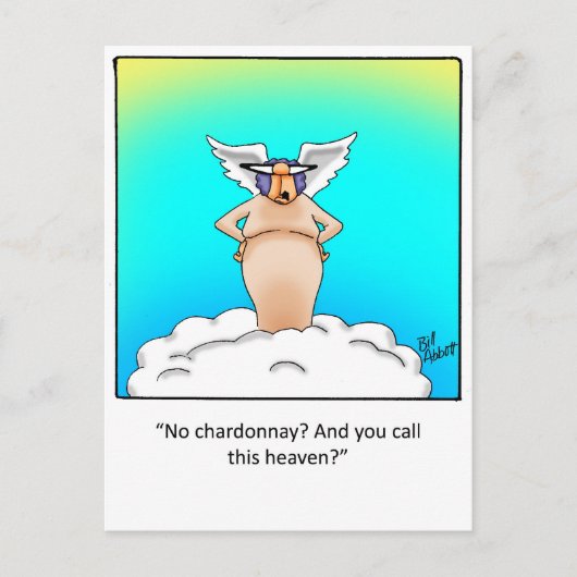 Grappig wijncadeau! briefkaart (Voorkant)