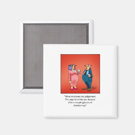 Grappig wijncadeau! magneet (Voorkant / Achterkant)