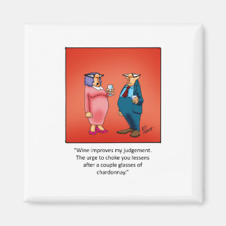 Grappig wijncadeau! magneet