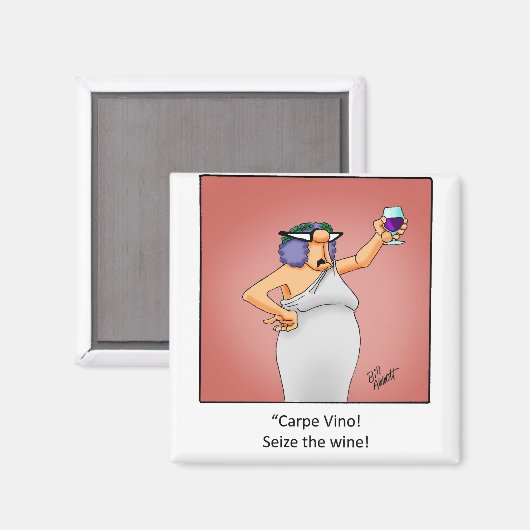 Grappig wijncadeau! magneet (Voorkant / Achterkant)