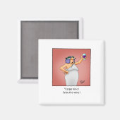 Grappig wijncadeau! magneet (Voorkant / Achterkant)