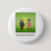 Grappig wijncadeau! ronde button 5,7 cm (Voorkant)
