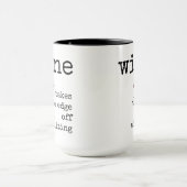 Grappig, wijncitaat, koffie Mok (Midden)