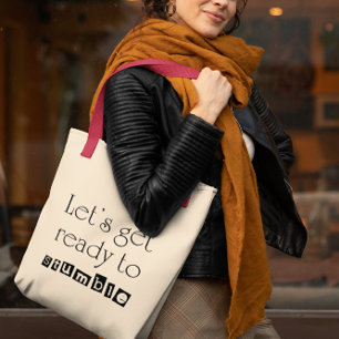 Grappig wijncitaat typografie humor eenvoudige vro tote bag