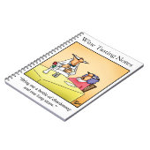 Grappig wijndagboek cadeau notitieboek (Linkerzijde)