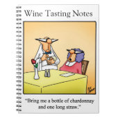 Grappig wijndagboek cadeau notitieboek (Voorkant)