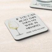 GRAPPIG WIJNDRINKER CADEAU BIER ONDERZETTER (Linkerzijde)