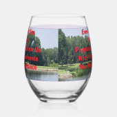 Grappig wijnglas zonder voet (Links)