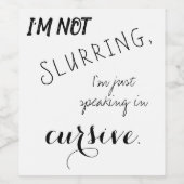 Grappig Wijnlabel Wijn Etiket (Enkel label)