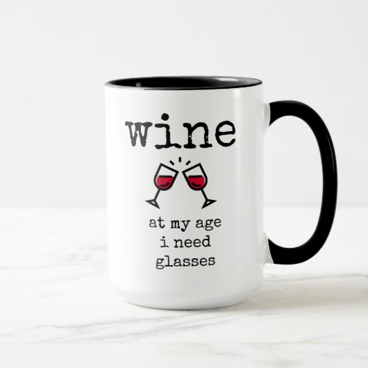 Grappig, Wijnliefhebber, Quote, Koffie Mok (Rechts)