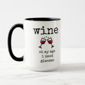 Grappig, Wijnliefhebber, Quote, Koffie Mok (Links)