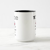 Grappig, Wijnliefhebber, Quote, Koffie Mok (Midden)