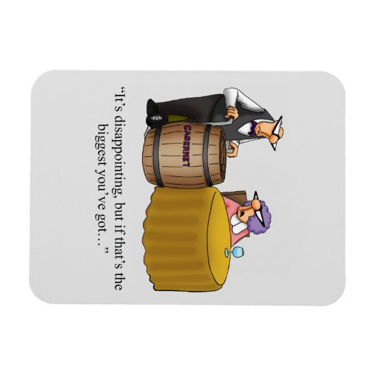 Grappig wijnmagneet Humor cadeau Magneet (Horizontaal)