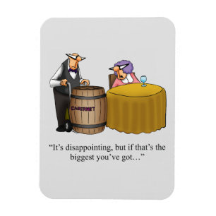 Grappig wijnmagneet Humor cadeau Magneet