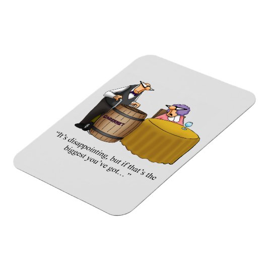Grappig wijnmagneet Humor cadeau Magneet (Linkerzijde)