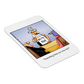 Grappig wijnmagneet Humor cadeau Magneet (Rechterzijde)