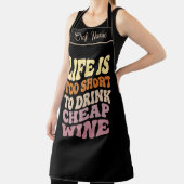 Grappig wijnschort - Trendy citaat wijn cadeau ide Schort (Insitu)