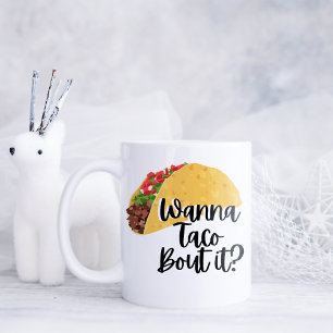 Grappig wil erover praten koffiemok
