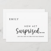 Grappig Wil je mijn bruidsmeisje voorstel Kaart (Voorkant / Achterkant)