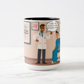 Grappig wil niet werken Koffie Mok (Center)