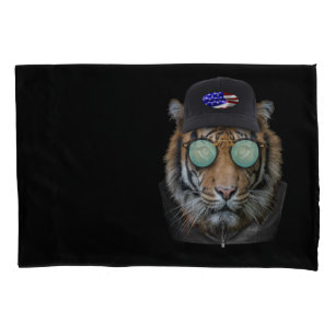 Grappig wild gekleed als Funny Bengal Tiger Kussensloop