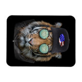 Grappig wild gekleed als Funny Bengal Tiger Magneet (Horizontaal)