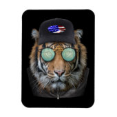 Grappig wild gekleed als Funny Bengal Tiger Magneet (Verticaal)
