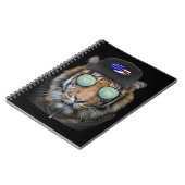 Grappig wild gekleed als Funny Bengal Tiger Notitieboek (Linkerzijde)