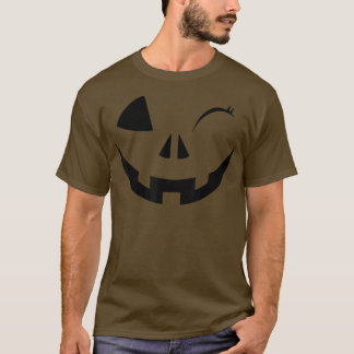 grappig Wink Face Pumpkin Jack O Lantern Costume H T-shirt