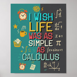 Grappig wiskunde citaat perfect cadeau voor wiskun poster