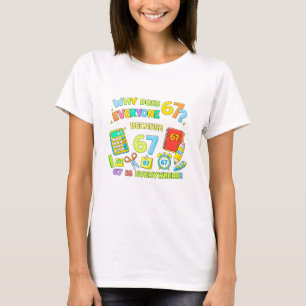 Grappig wiskunde getallen grap T-shirt voor kinder