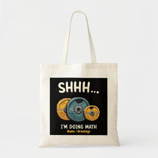  Grappig Wiskunde Gewichtheffen Workout Training  Tote Bag (Voorkant)