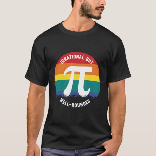 Grappig Wiskunde pi-symbool | LGBTQ+ Pride T-shirt (Voorkant)