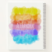 Grappig Wiskunde Quote Waterverf Patroon Notitiebo Notitieboek (Achterkant)