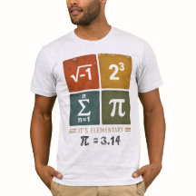 Grappig Wiskunde Rebus Puzzel Pi Dag T-shirt