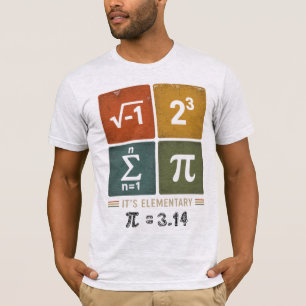 Grappig Wiskunde Rebus Puzzel Pi Dag T-shirt
