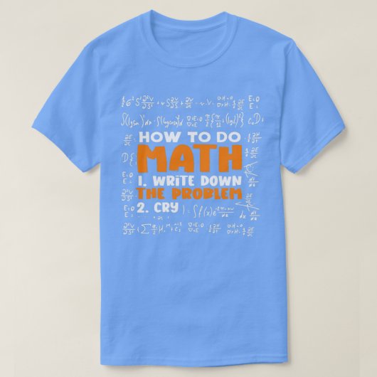 Grappig Wiskunde voor Wiskunde leraar hoe je Wisku T-shirt (Design voorkant)