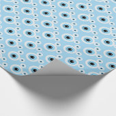 Grappig wit beer gezicht cadeaupapier (Hoek)