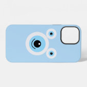 Grappig wit beer gezicht iPhone hoesje (Achterkant horizontaal)