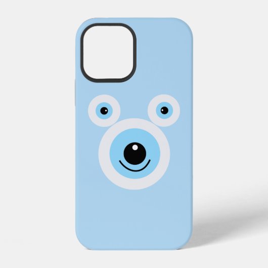 Grappig wit beer gezicht iPhone hoesje (Achterkant)